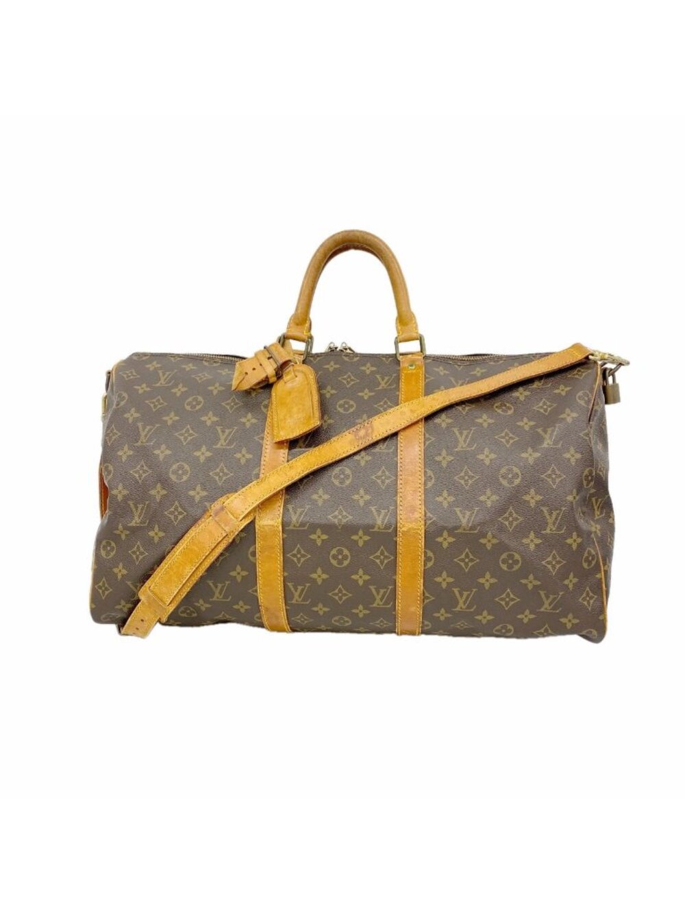 Louis Vuitton Boston Bag Monogram Keepall Bandouliere 50 Brown